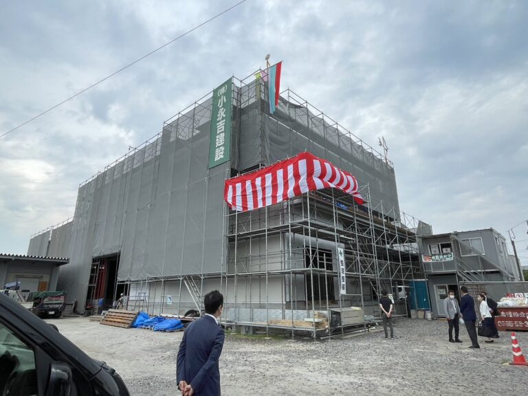 株式会社ポムフード霧島工場新築工事上棟式が執り行われました。 鹿児島の建築設計事務所 田代設計工房